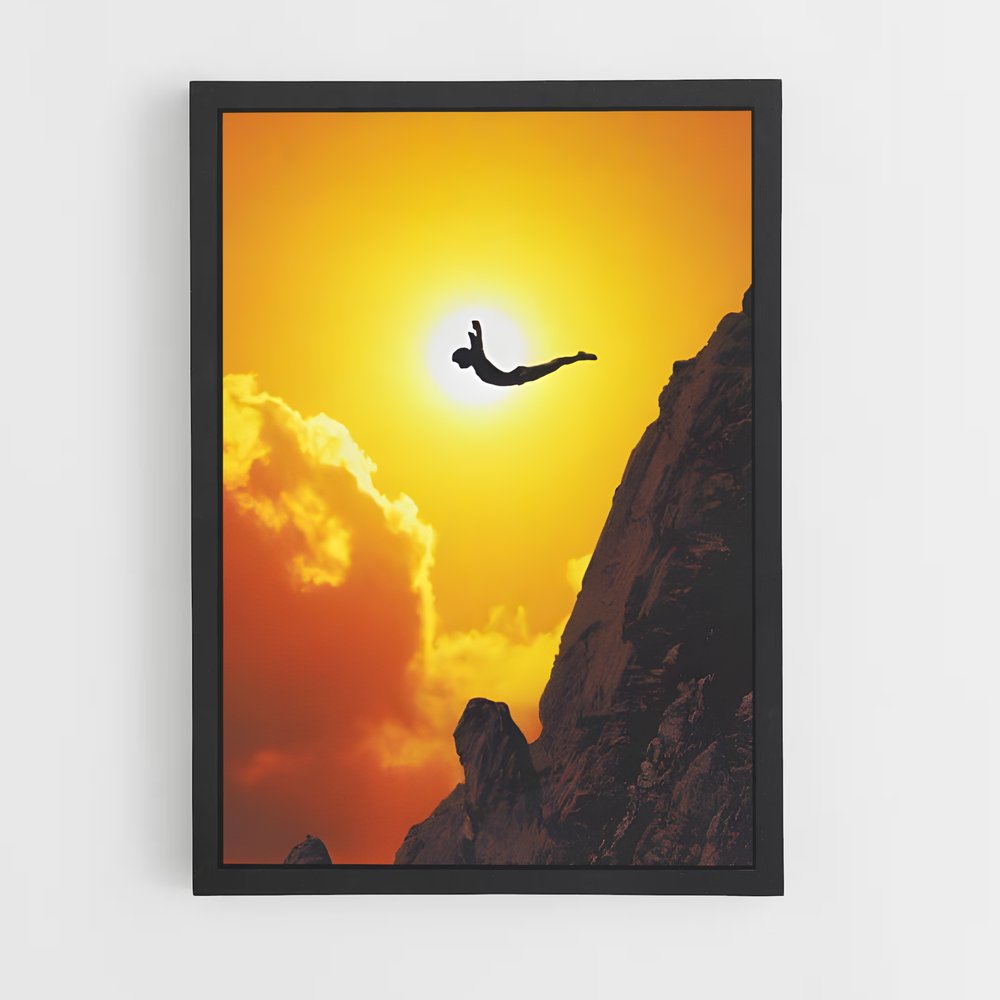 Poster Le Saut de La Quebrada – affiche Plongeon de falaise (vue 2)